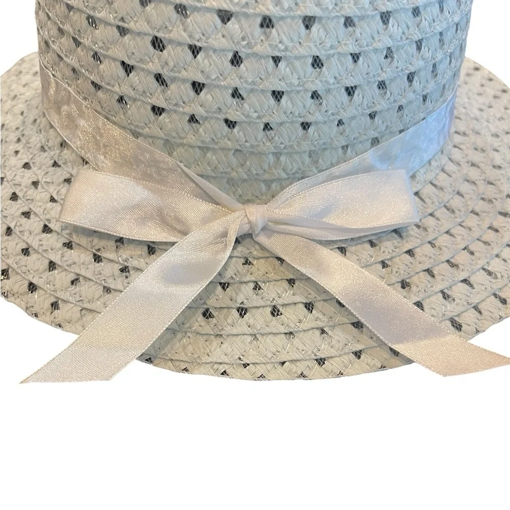 💙Charming Light Blue Girl’s Hat with White Bow🎀 2 available matching hats